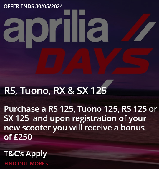 Aprilia RS, Tuono, RX & SX 125 Promotion