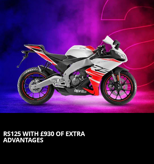 RS125 WITH £930 OF EXTRA ADVANTAGES
