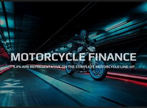 Motorcycle Finance - 9.4% APR Representative
