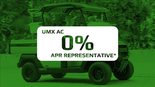 0% APR Representative on Yamaha UMX