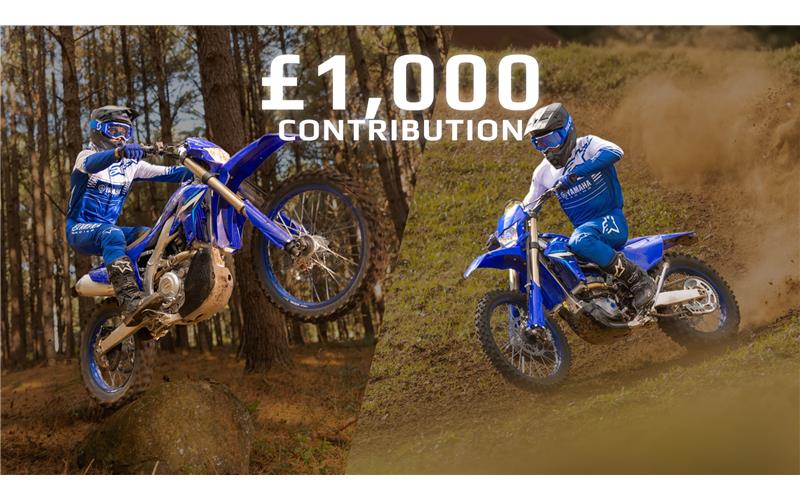 £1,000 contribution towards 2026 WR Enduro models