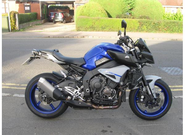 Yamaha MT-10. Beautiful condition, tail tidy and rad guards fitted.