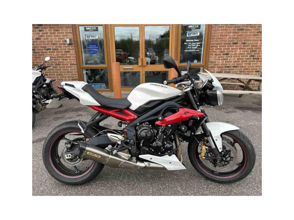 2017 Triumph Street Triple R ABS White