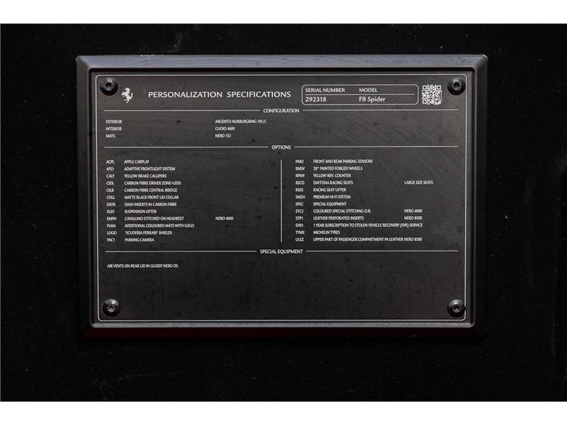 2023 Ferrari F8 Spider