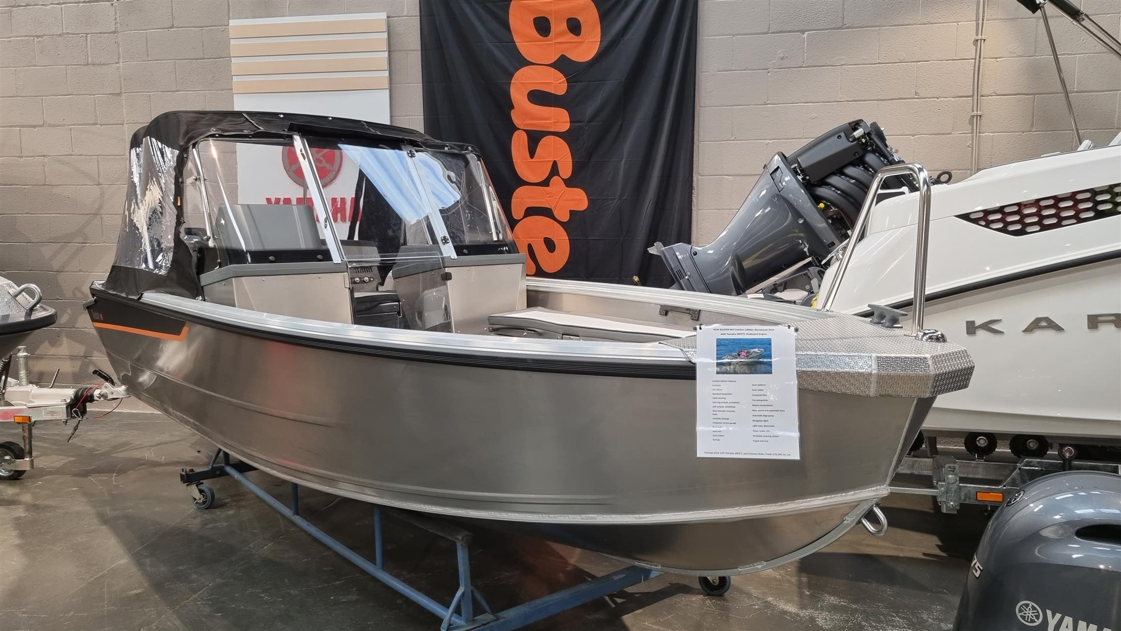 New BUSTER M2 Comfort Edition Aluminium Boat with Yamaha 40FETL Outboard Engine