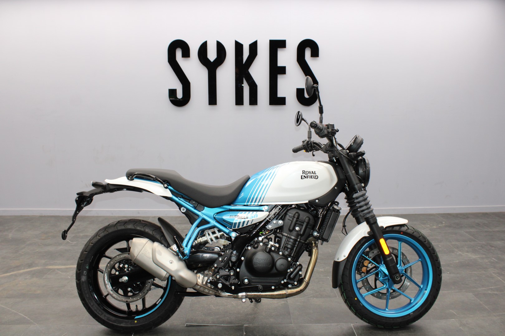 Brand New Guerrilla 450 in Brava Blue