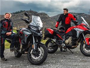 Charley Boorman and Andrea Rossi ride the Multistrada V4S