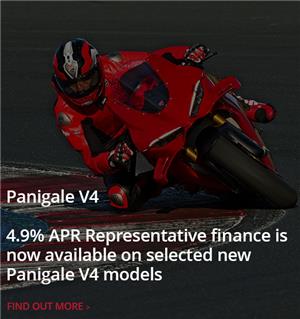 4.9% APR Representative finance with Panigale V4