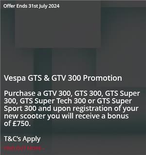 Vespa GTS & GTV 300 Promotion