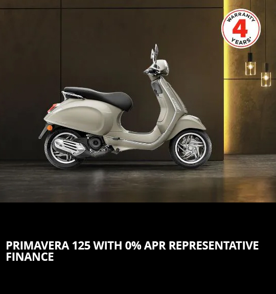 PRIMAVERA 125 WITH 0% APR REPRESENTATIVE FINANCE