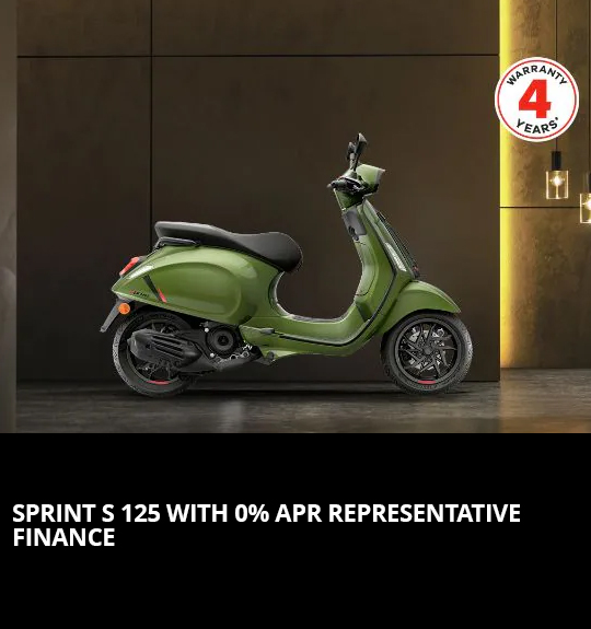 SPRINT S 125 WITH 0% APR REPRESENTATIVE FINANCE
