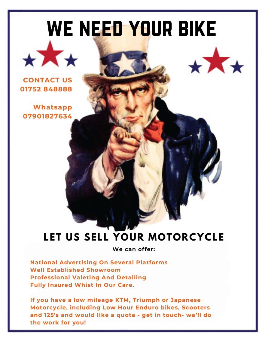 WE WILL SELL YOUR BIKE FOR YOU