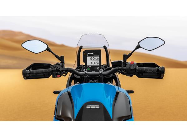 6.3-inch colour TFT with Raid theme, connectivity 