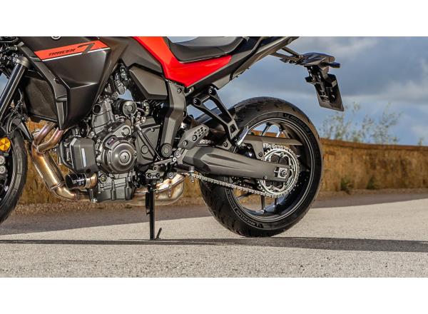 Revised chassis and swingarm with increased rigidi