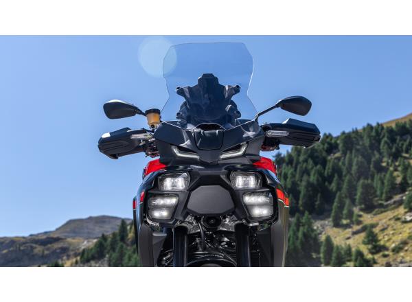 Powerful twin LED cornering headlights