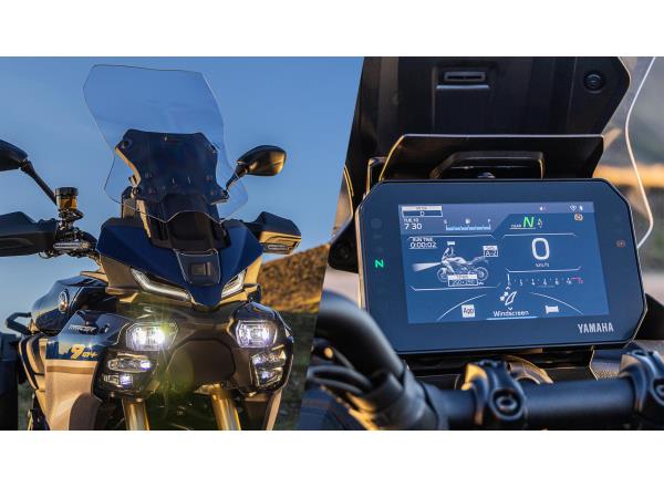 Electrically adjustable windscreen