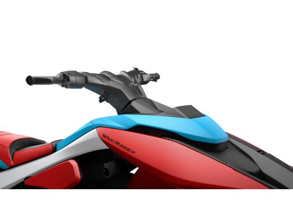 Custom designed handlebar and Hydro-Turf deck matt