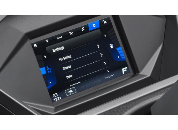 Seven-inch colour touch screen display