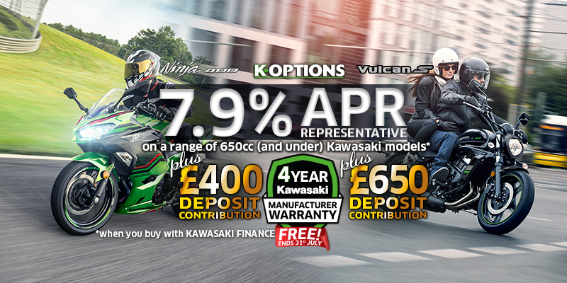 Discover your dream Kawasaki with K-Options Finance!