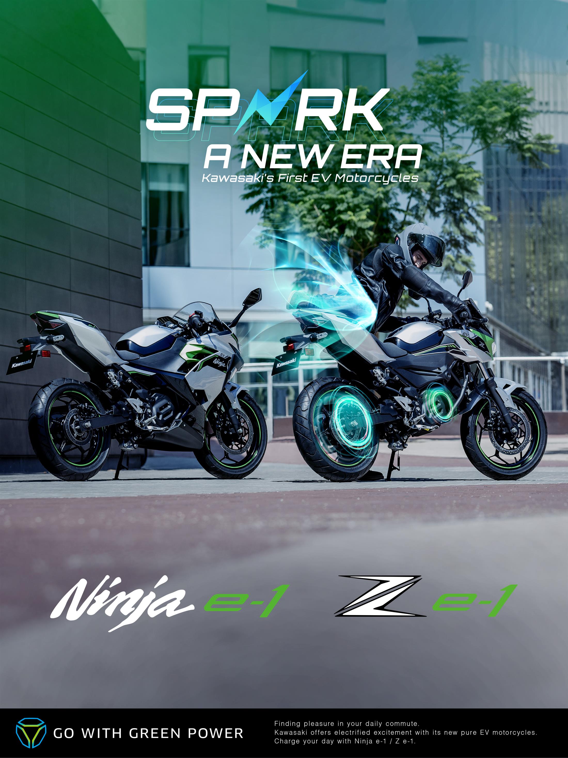 Kawasaki Ninja and Z EV models Spark a New Era