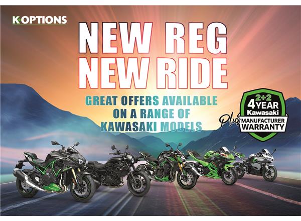 New reg new ride with the latest Kawasaki promotions