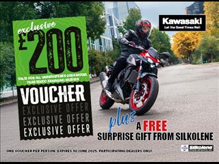Get a free gift with Kawasaki and Silkolene!