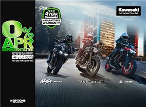 Enjoy 0% HP and 5.9% PCP on a wide range of Kawasaki machines! 