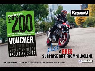 Get a free gift with Kawasaki and Silkolene!