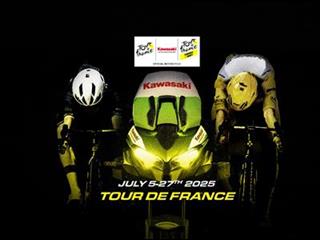 2025 Tour de France Kawasaki Versys 1100 “along for the ride”