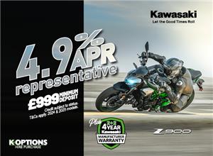 Ride away on your dream Kawasaki this New Year