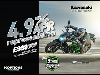 Ride away on your dream Kawasaki this New Year