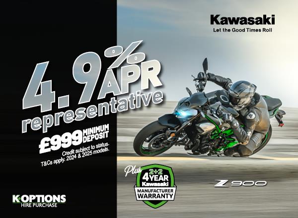 Ride away on your dream Kawasaki this summer