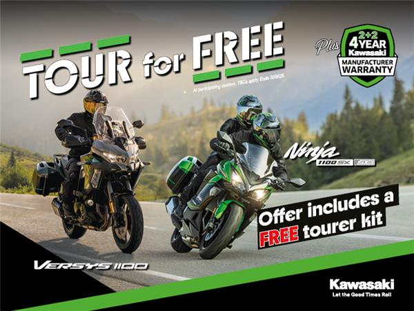 Tour For Free With The Ninja 1100SX and Versys 1100 Families!