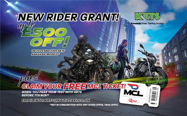 Kawasaki Launch 'New Rider Reward' Across A Range Of Machines! 