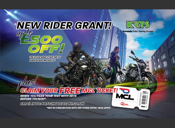 Kawasaki Launch 'New Rider Reward' Across A Range Of Machines! 