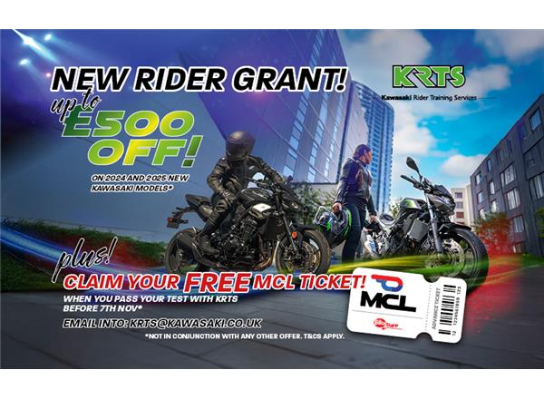 Kawasaki Launch 'New Rider Reward' Across A Range Of Machines! 