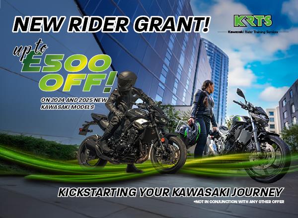 Kawasaki Launch 'New Rider Grant' Across A Range Of Machines!