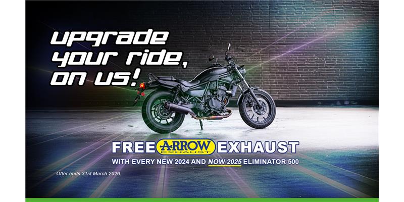 Cruise away with a free Arrow exhaust!