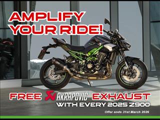 Amplify your 2026 With A Free Z900 Exhaust Upgrade! 