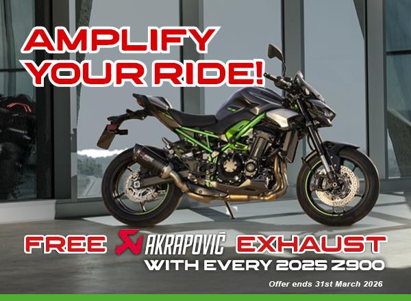 Amplify your 2026 With A Free Z900 Exhaust Upgrade!
