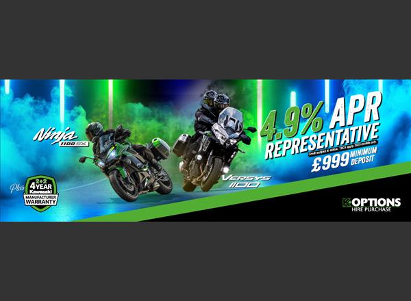 Kawasaki K-Options Low-Rate Finance Now Available on Versys 1100 & Ninja 1100SX