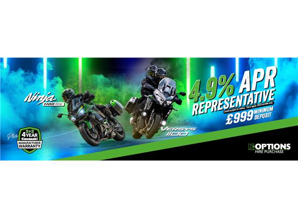 Kawasaki K-Options Low-Rate Finance Now Available on Versys 1100 & Ninja 1100SX