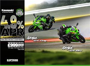 Ninja ZX-4RR and Ninja ZX-6R now available with 0% HP and 3.9% PCP APR Representative