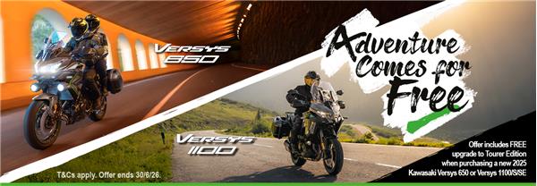 Adventure Comes For Free With Kawasaki This Spring!