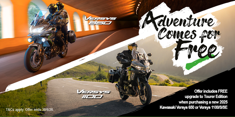 Adventure Comes For Free With Kawasaki This Spring!