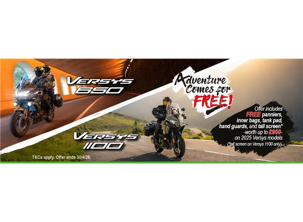 Adventure Comes For Free With Kawasaki This Spring!