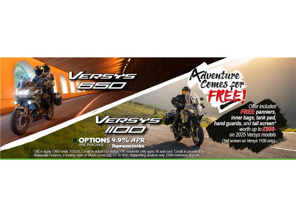 Adventure Comes For Free With Kawasaki This Spring!