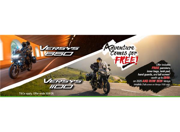 Adventure Comes For Free With Kawasaki This Spring!