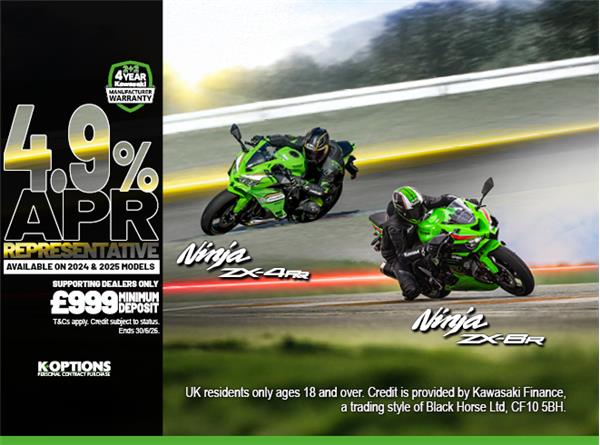 2025MY Ninja ZX-6R now available with 0% APR HP