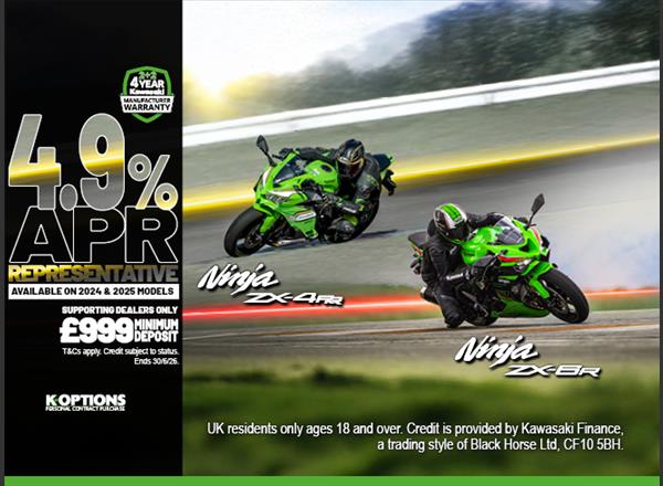 2025MY Ninja ZX-6R now available with 0% APR HP